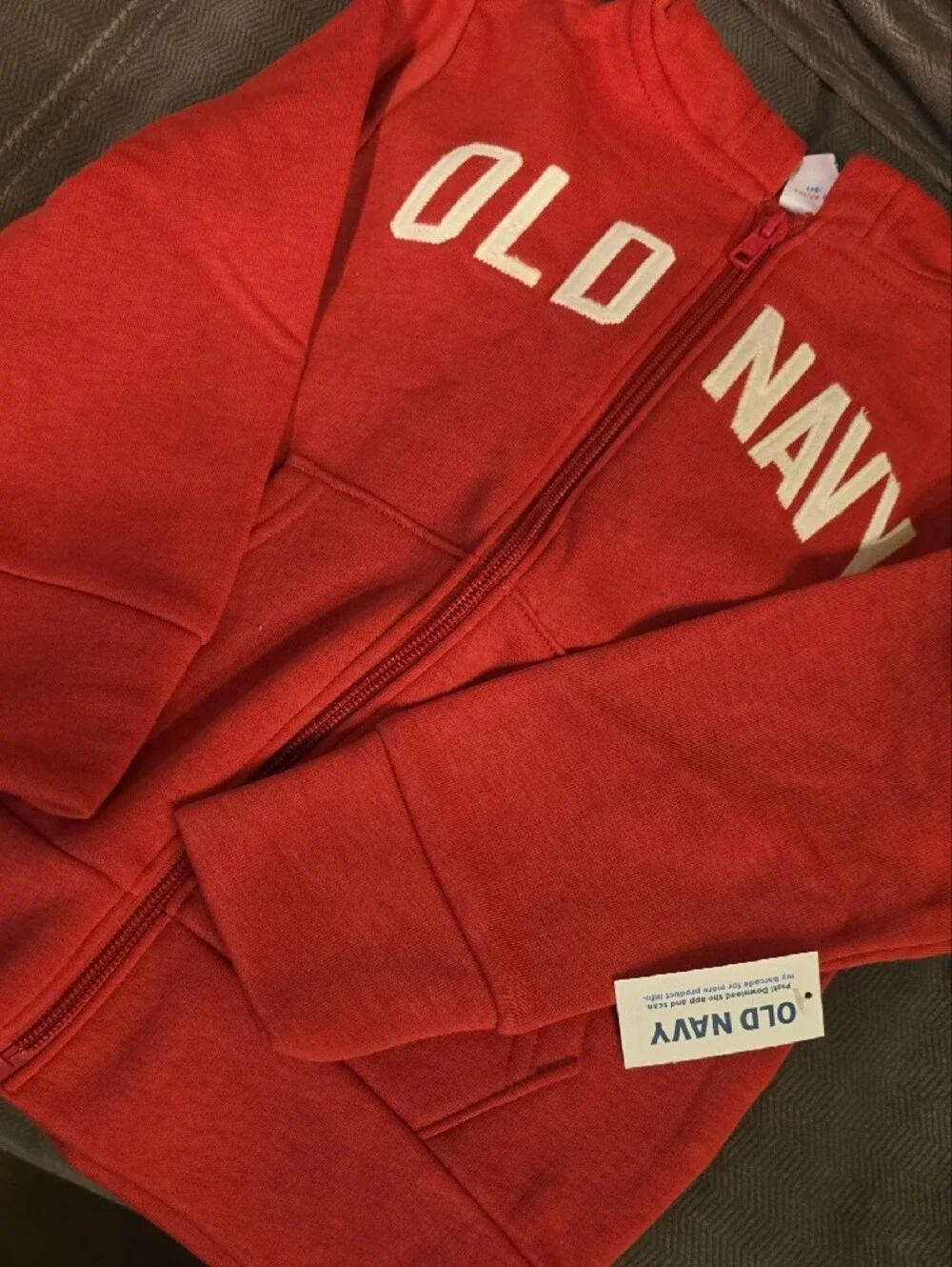 Old Navy Kids Mauve Full-Zip Hoodie with Logo